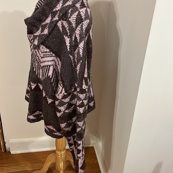 NWT Free People One and Another Cardi Printed Cardigan Sweater Purple Medium - Picture 6 of 14